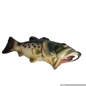 Green and Tan Bass Fish Bottle Opener